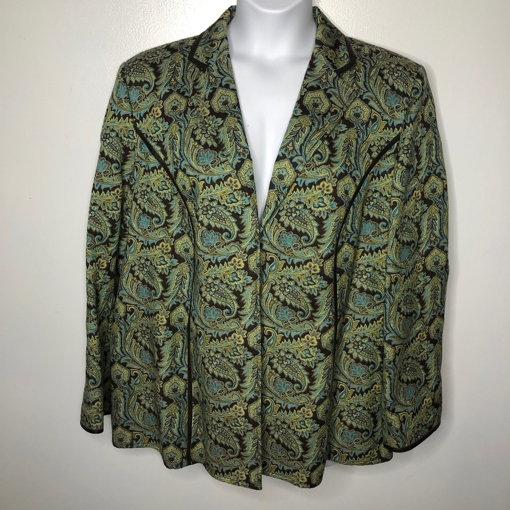 Peck & Peck Women's Paisley Blazer